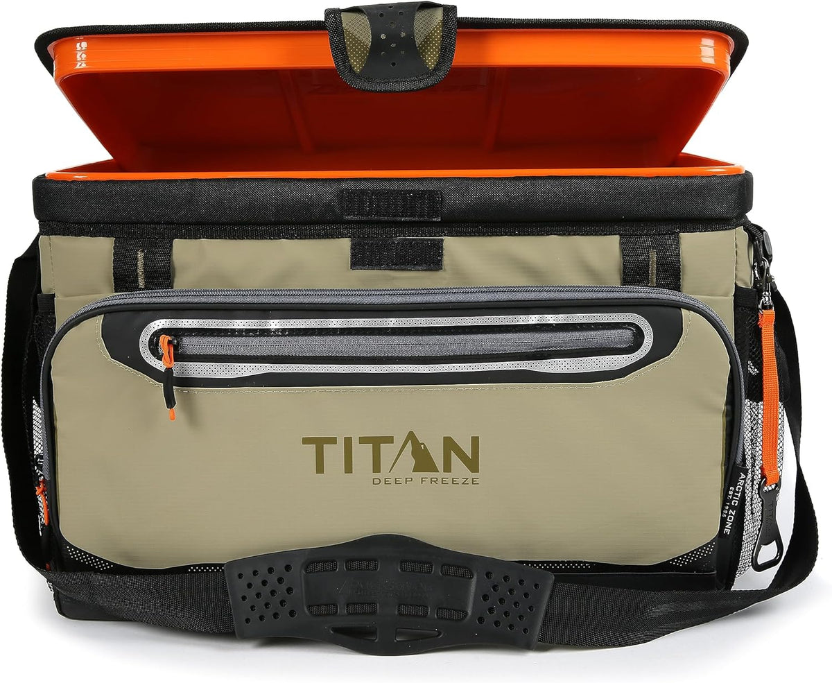 Arctic Zone Titan Deep Freeze 16 Can Zipperless Hardbody Cooler, Moss - PuriLite