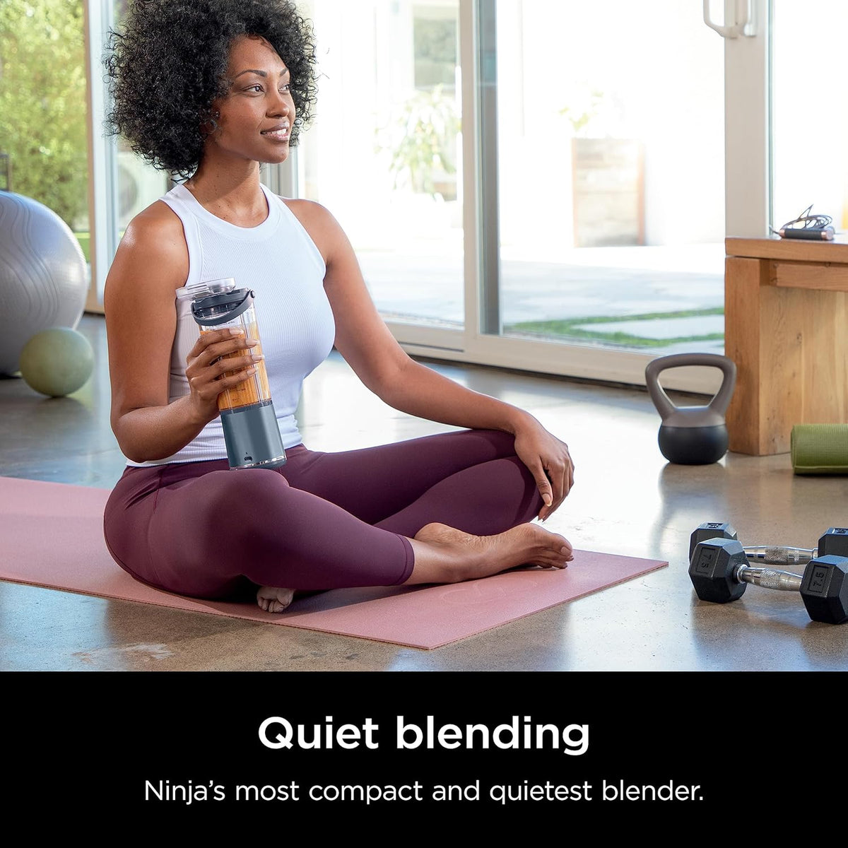 Ninja Blast Portable Blender, Cordless, 18oz. Vessel, Personal Blender for Shakes & Smoothies, BPA Free, Leakproof Lid, USB-C Rechargeable, Black, BC151BKC (Canadian Version) - PuriLite