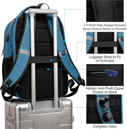 Laptop Backpack Travel Computer Backpack College Bookbag School Backpack - PuriLite