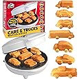 Emoji Poop Mini Waffle Maker- Breakfast Fun for Kids w Cute Smiley Face Design, 4" Waffler Iron Makes Poo Shaped Pan Cakes or Waffles, Electric Nonstick Appliance w Recipes, Funny Gag Gift for Him Her - PuriLite