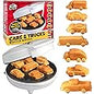 Emoji Poop Mini Waffle Maker- Breakfast Fun for Kids w Cute Smiley Face Design, 4" Waffler Iron Makes Poo Shaped Pan Cakes or Waffles, Electric Nonstick Appliance w Recipes, Funny Gag Gift for Him Her - PuriLite