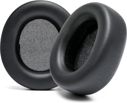 WC Upgraded Replacement Earpads for Steelseries Arctis Nova Pro Wireless Made by Wicked Cushions | Improved Durability, Thickness, Softer Leather, and Sound Isolation | 90's Black - PuriLite