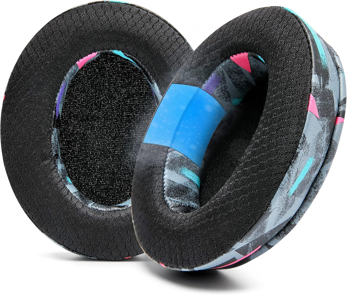 WC Freeze for Arctis Nova - Hybrid Fabric Cooling Gel Replacement Earpads for Arctis Nova Pro Wired, Nova 7, 5, 4, 3, 1 - Made by Wicked Cushions (Does Not Fit Nova Pro Wireless) | Black - PuriLite