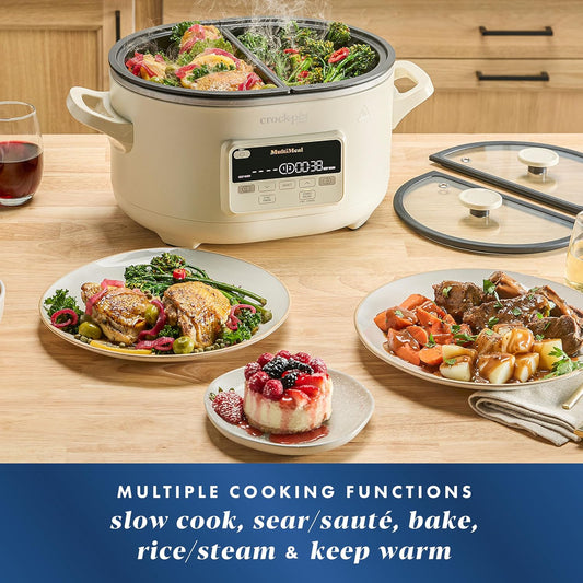 Crock-Pot Multicooker and programmable slow cooker with baking function, oat milk - PuriLite