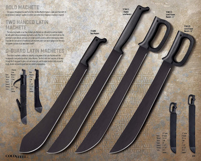 Cold Steel Latin D-Guard Machete 18" - PuriLite