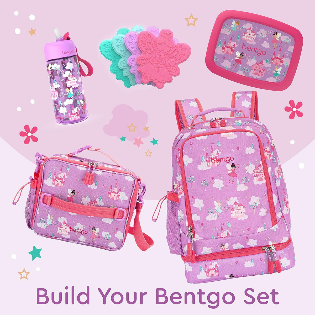Bentgo Kids Prints 2-in-1 Backpack & Insulated Lunch Bag (Dinosaur) - PuriLite