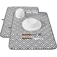 XL Microfiber Dish Drying Mat | Reversible Absorbent Kitchen Counter Drying Pad