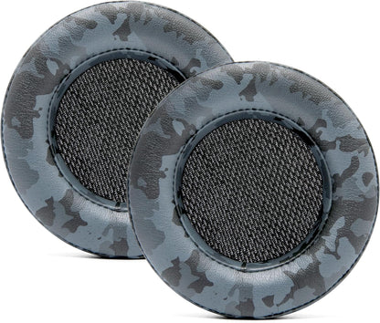 WC Upgraded Replacement Earpads for Corsair Virtuoso RGB Wireless Gaming Headset Made by Wicked Cushions | Improved Durability, Thickness, Softer Leather, and Sound Isolation | (Geo Grey) - PuriLite