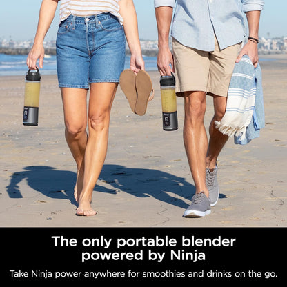 Ninja Blast Portable Blender, Cordless, 18oz. Vessel, Personal Blender for Shakes & Smoothies, BPA Free, Leakproof Lid, USB-C Rechargeable, Black, BC151BKC (Canadian Version) - PuriLite