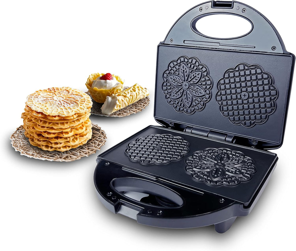 FineMade Mini Waffle Maker Machine, Small Waffle Bites Maker for Kids, Makes 8 x 2” Tiny Waffle Bites, Ideal for Breakfast, Snacks, Desserts and More - PuriLite
