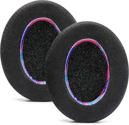 WC Freeze for Arctis Nova - Hybrid Fabric Cooling Gel Replacement Earpads for Arctis Nova Pro Wired, Nova 7, 5, 4, 3, 1 - Made by Wicked Cushions (Does Not Fit Nova Pro Wireless) | Black - PuriLite