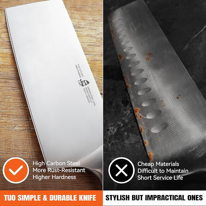 TUO Boning Knife - Razor Sharp Fillet Knife - High Carbon German Stainless Steel Kitchen Cutlery - Pakkawood Handle - Luxurious Gift Box Included - 7 inch - Fiery Phoenix Series - PuriLite