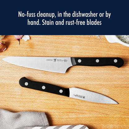 HENCKELS Solution Razor-Sharp 16-pc Self Sharpening Knife Block Set, Chef Knife, Bread Knife, Steak Knife, German Engineered Informed by 100+ Years of Mastery - PuriLite