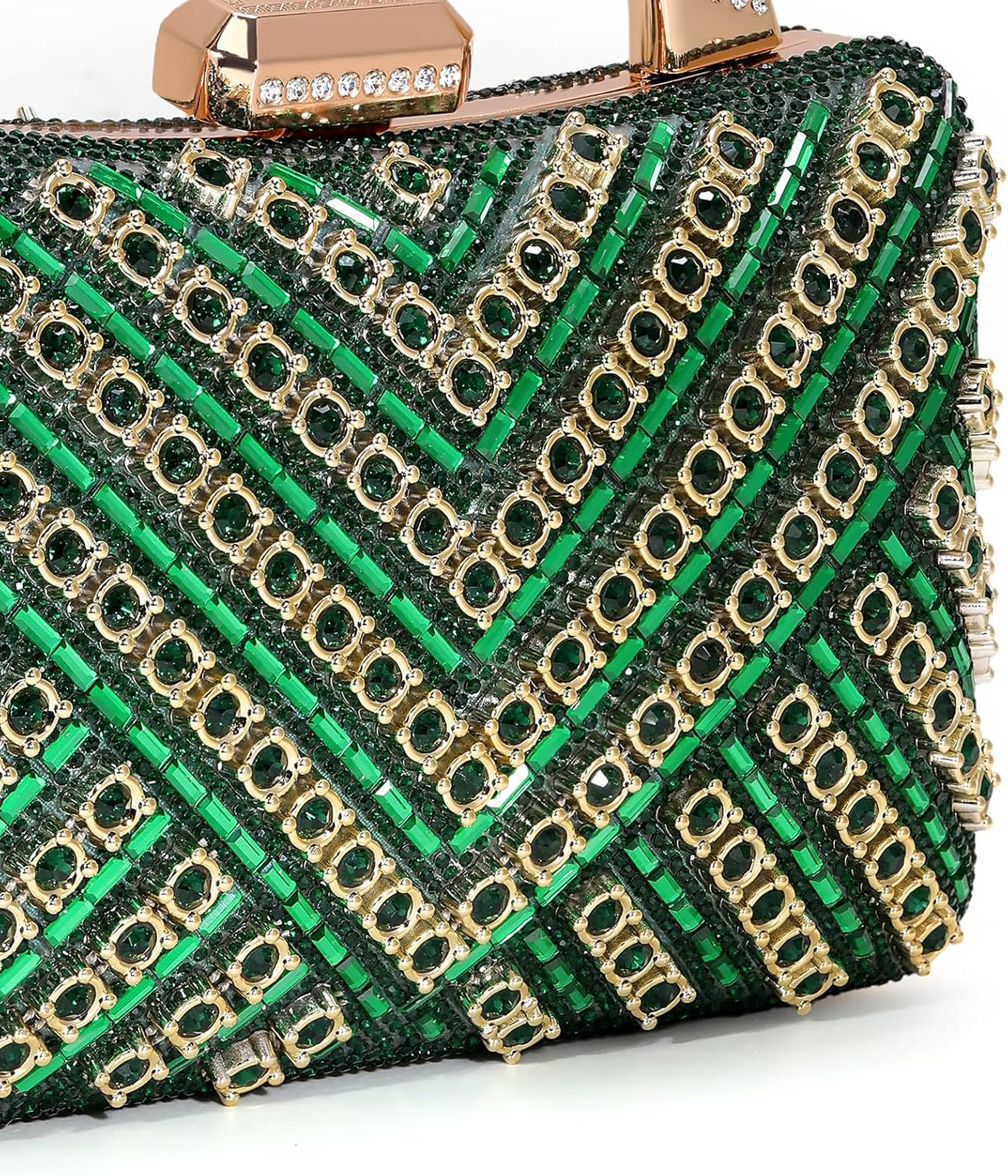 Elsblossion Clutch Purses for Women, Formal Evening Bag, Sparkly Rhinestone Purse for Party, Prom, Wedding - PuriLite