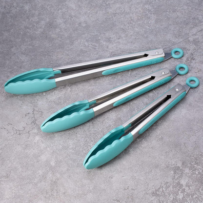 Purilite Select Silicone &amp; Stainless Steel Kitchen Tongs - PuriLite