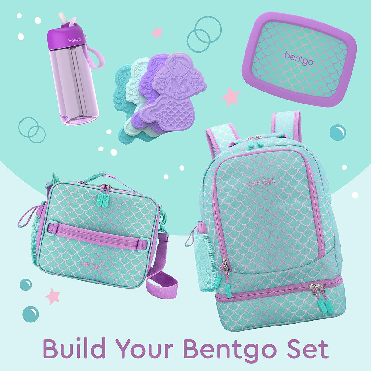 Bentgo Kids Prints 2-in-1 Backpack & Insulated Lunch Bag (Dinosaur) - PuriLite