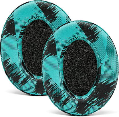 WC PadZ - The Ultimate Upgraded Earpads by Wicked Cushions - Compatible with Audio Technica, HyperX, SteelSeries Arctis & More - Extra Thick - Bigger Opening - Softer Memory Foam | (90s Black) - PuriLite