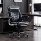 Amazon Basics Ergonomic Desk Office Chair, Flip-up Armrests, Adjustable Height, Grey Leather