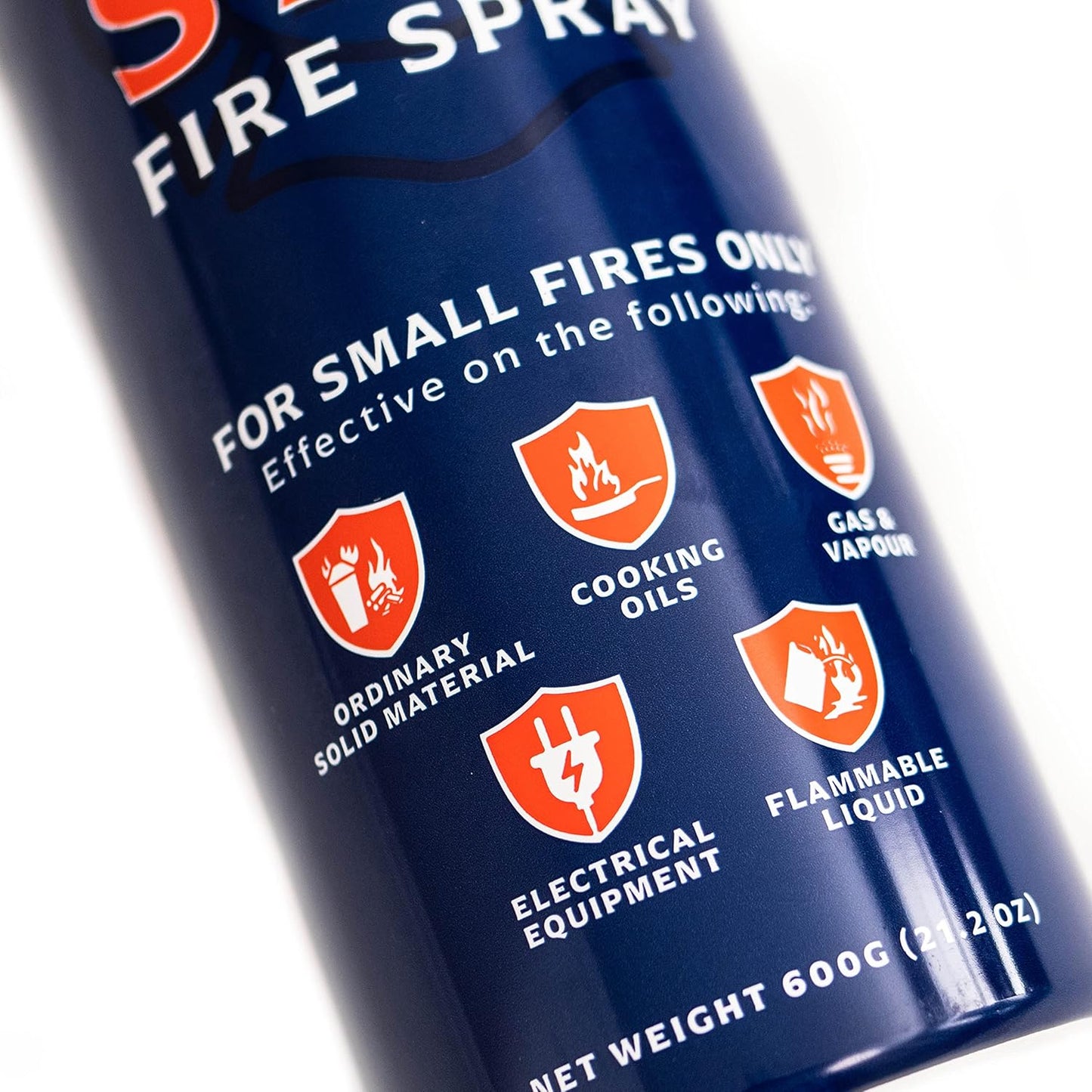 Dry Stop Fire Spray by Prepared Hero - 4 Pack - Portable Fire Extinguisher for Home, Car, Garage, Kitchen - Works on Electrical, Grease, Battery Fires & More - Compact, Easy to Use - PuriLite