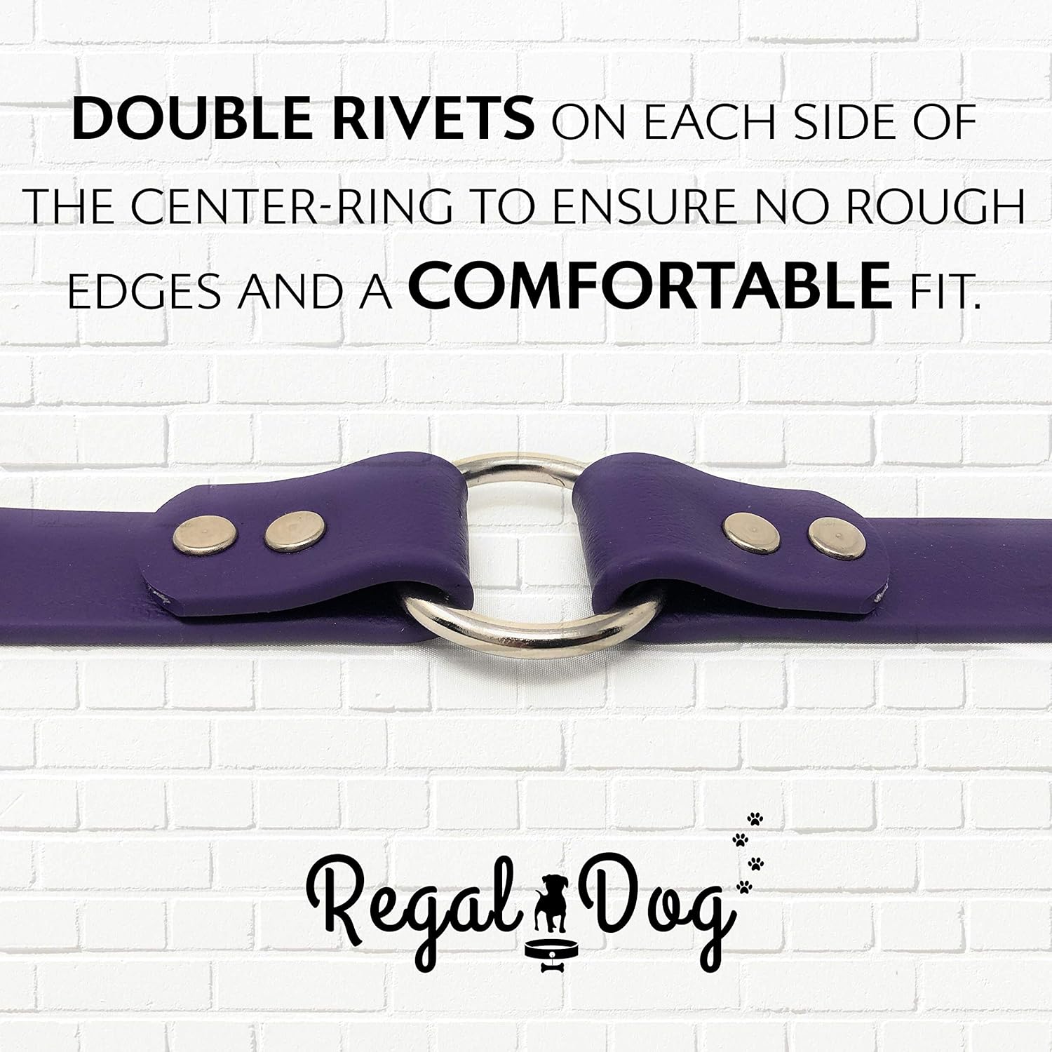 Regal Dog Products Small Orange Waterproof Dog Collar and Leash Set - Vinyl Coated, Biothane Puppy Pet Training Collar with Heavy Duty Center Ring & 5'ft Leash - Other Sizes for Medium & Large Dogs - PuriLite