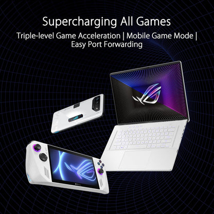 ASUS ROG Rapture WiFi 6E Gaming Router (GT-AXE16000) - Quad-Band, 6 GHz Ready, Dual 10G Ports, 2.5G WAN Port, AiMesh Support, Triple-Level Game Acceleration, Lifetime Internet Security, Instant Guard - PuriLite