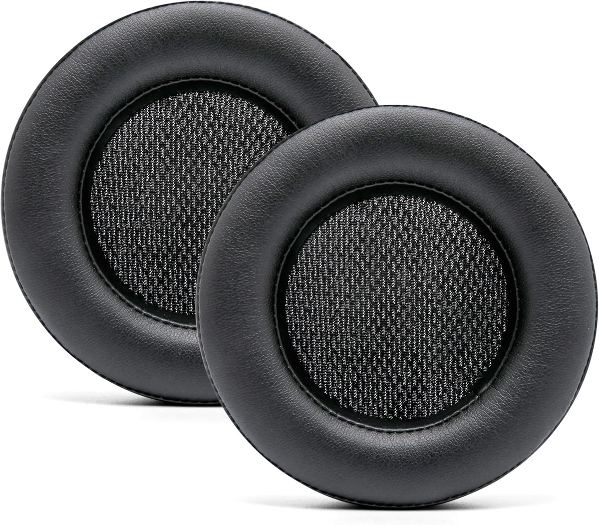 WC Upgraded Replacement Earpads for Corsair Virtuoso RGB Wireless Gaming Headset Made by Wicked Cushions | Improved Durability, Thickness, Softer Leather, and Sound Isolation | (90s Black) - PuriLite