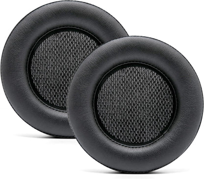 WC Upgraded Replacement Earpads for Corsair Virtuoso RGB Wireless Gaming Headset Made by Wicked Cushions | Improved Durability, Thickness, Softer Leather, and Sound Isolation | (90s Black) - PuriLite