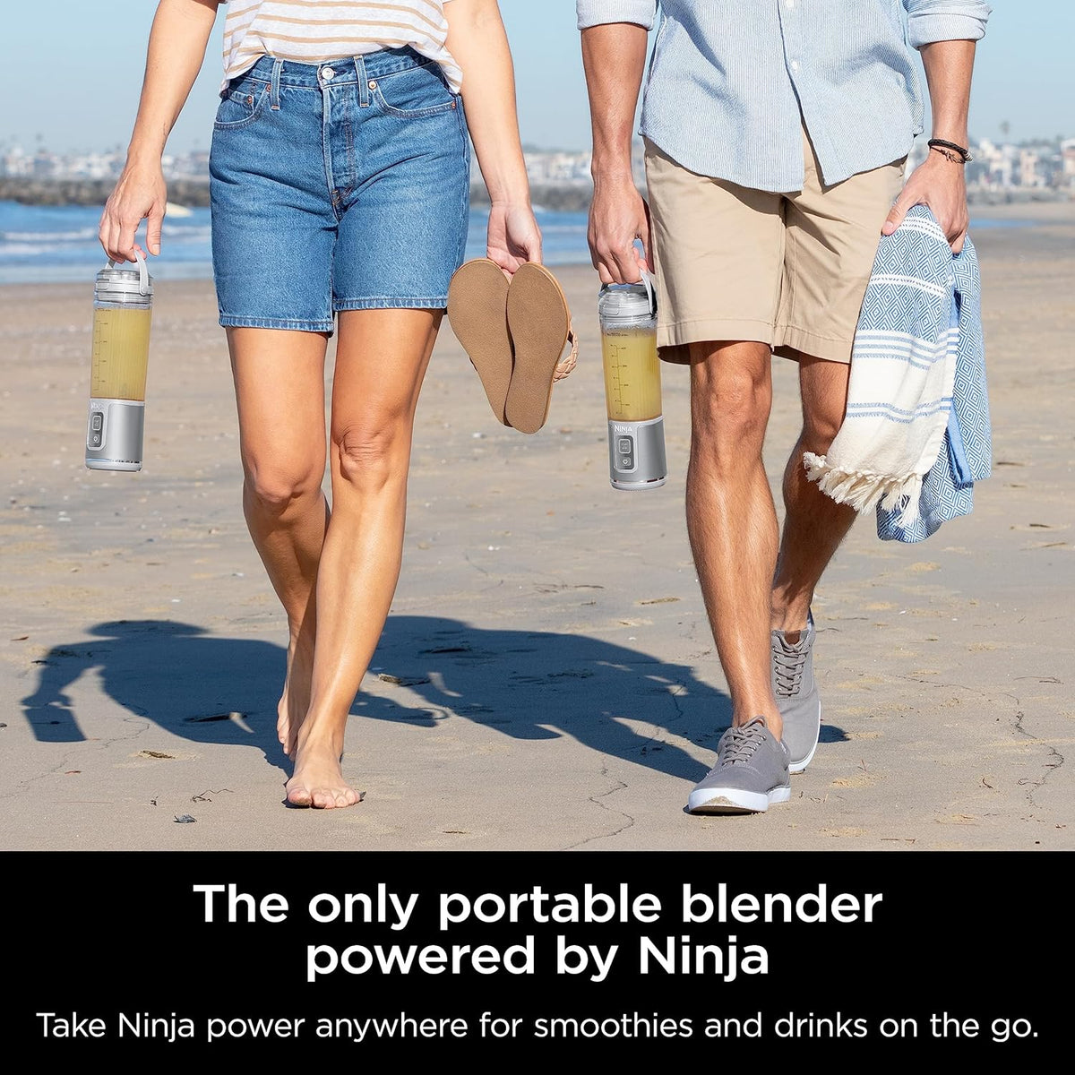 Ninja Blast Portable Blender, Cordless, 18oz. Vessel, Personal Blender for Shakes & Smoothies, BPA Free, Leakproof Lid, USB-C Rechargeable, Black, BC151BKC (Canadian Version) - PuriLite