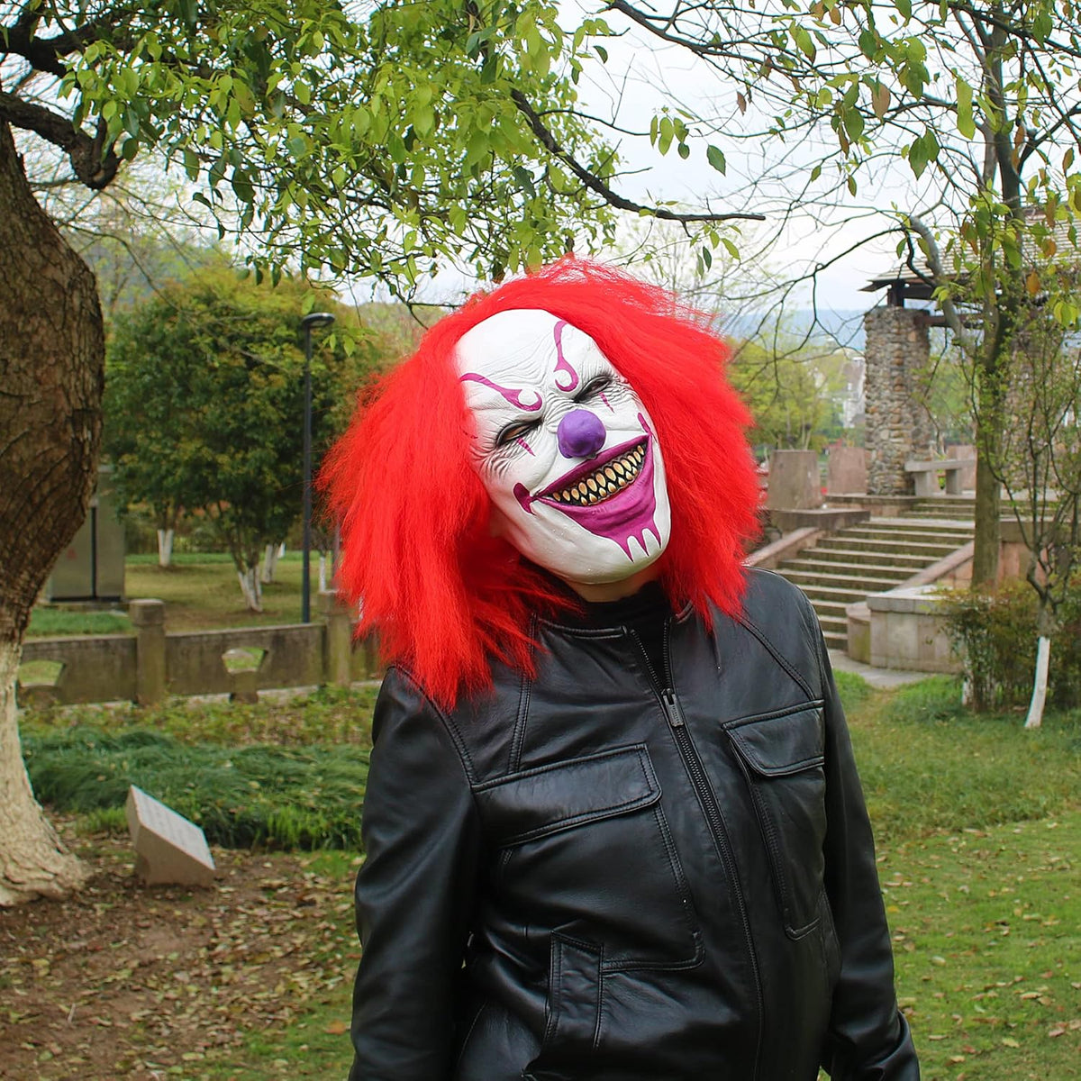 Quligeta Scary Evil Killer Joker Clown Latex Mask Halloween Horror Cosplay Costume Prop For Adults - PuriLite