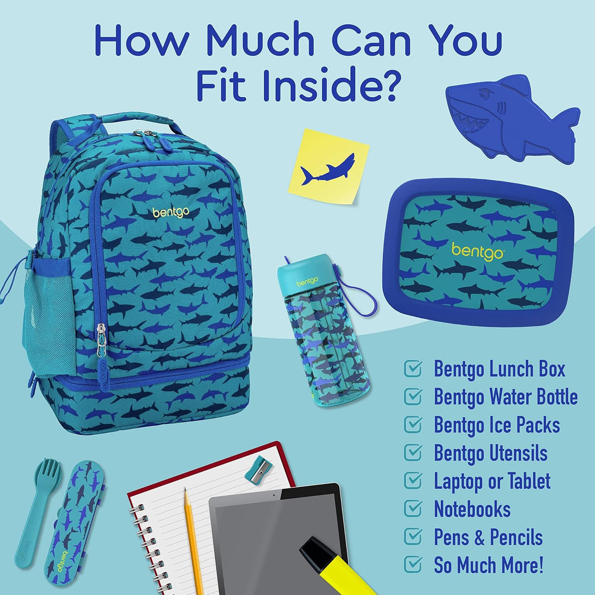 Bentgo Kids Prints 2-in-1 Backpack & Insulated Lunch Bag (Dinosaur) - PuriLite