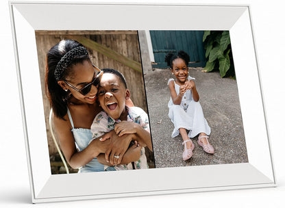 Aura Aspen 12" Digital Photo Frame - Black with Paper Mat - PuriLite
