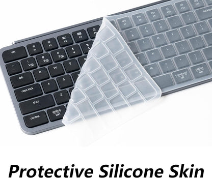 Keychron B1 Pro Quiet Key Ultra-Slim Wireless Keyboard, ZMK Programmable 75% Layout Bluetooth 5.1/2.4 GHz/Wired with Ultra-Long Battery Life Low Profile for Mac Win Linux System - Space Gray - PuriLite