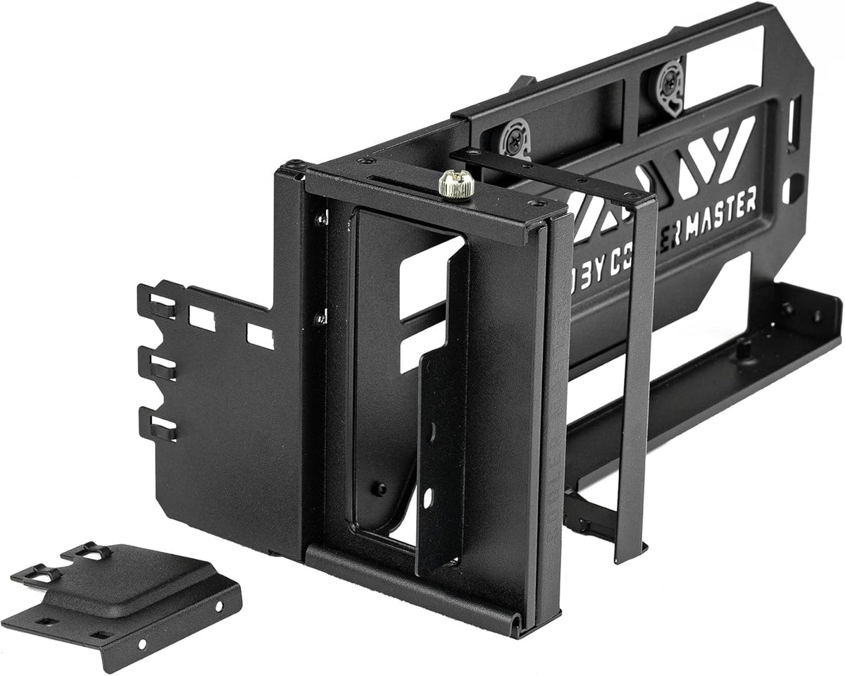 Cooler Master MasterAccessory Vertical GPU Card Holder Kit V3 – PCIe 4.0 x16 Premium Riser Cable, Adjustable Vertical GPU Mount for ATX & mATX PC Cases - PuriLite