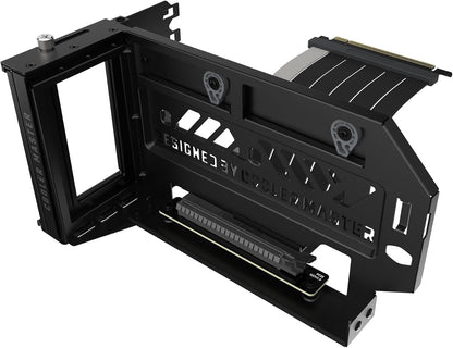 Cooler Master MasterAccessory Vertical GPU Card Holder Kit V3 – PCIe 4.0 x16 Premium Riser Cable, Adjustable Vertical GPU Mount for ATX & mATX PC Cases - PuriLite