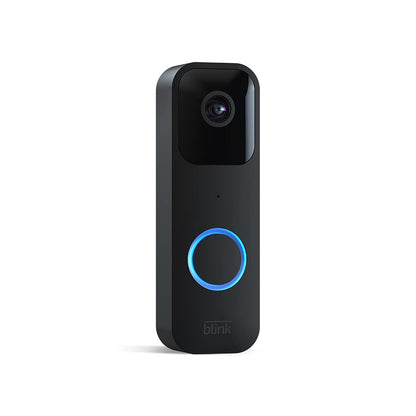 Blink Video Doorbell (newest model), Two-way audio, HD video, motion and chime app alerts, and Alexa enabled — wired or wire-free (Black) - PuriLite