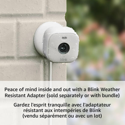 Blink Mini 2 (newest model), Plug-in smart security camera, HD night view in color, built-in spotlight, two-way audio, motion detection, Works with Alexa (White) - PuriLite