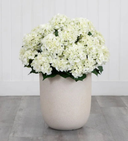 Faux Hydrangea Floor Plant 88.9 cm (35 in.) - PuriLite