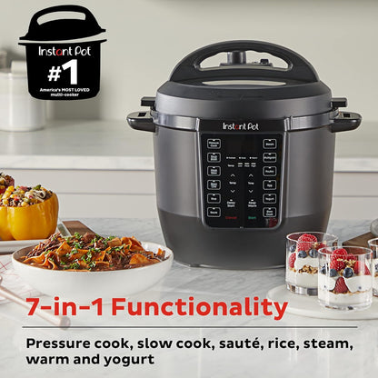 Instant Pot RIO, 7-in-1 Electric Multi-Cooker, Pressure Cooker, Slow Cooker, Rice Cooker, Steamer, Sauté, Yogurt Maker, & Warmer, Includes App With Over 800 Recipes, 6 Quart - PuriLite