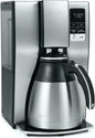 Mr. Coffee Programmable Coffee Maker | 10-Cup Coffee Machine with Thermal Carafe | Stainless Steel - PuriLite