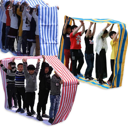 Teamwork Games Group Activity Mat - 3pcs Circular Mat for Teenagers Adults Relay Race, Kids Elementary School Field Day Team Building Game, Church Rally, Gym Class Exercise, Family Reunion Fun - PuriLite