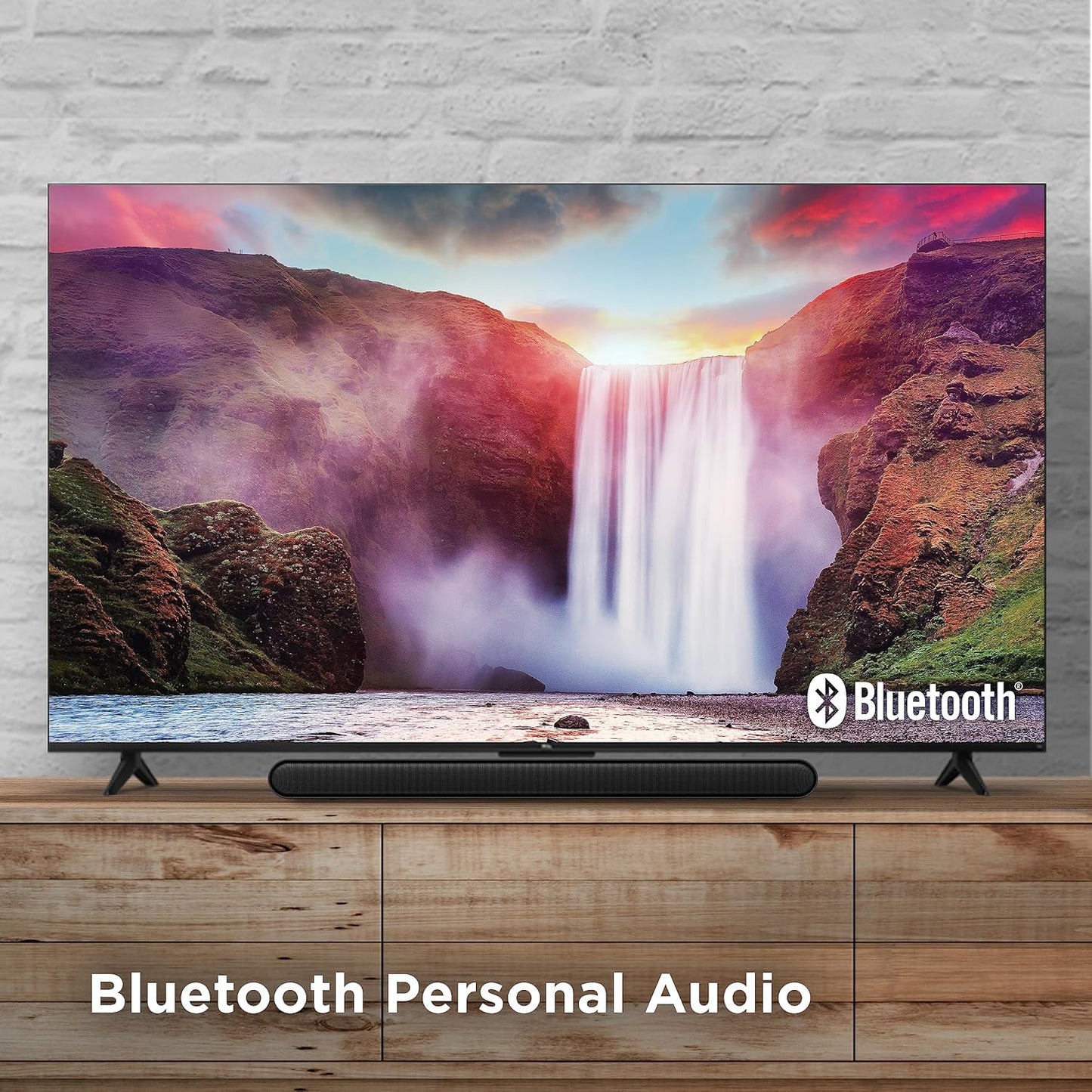 TCL 65-Inch Class S4 4K LED Smart TV with Fire TV (65S450F-CA), Dolby Vision HDR, Dolby Atmos, Alexa Built-in, Apple Airplay Compatibility, Streaming UHD Television, Black - PuriLite