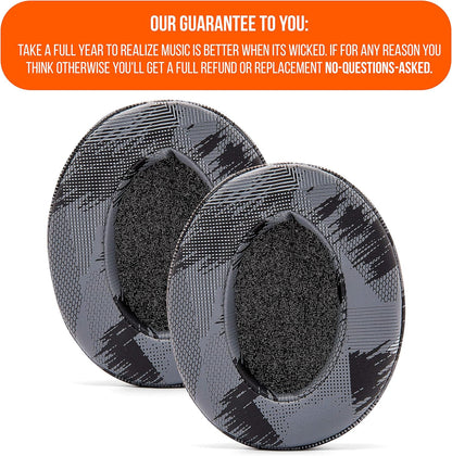 WC PadZ - The Ultimate Upgraded Earpads by Wicked Cushions - Compatible with Audio Technica, HyperX, SteelSeries Arctis & More - Extra Thick - Bigger Opening - Softer Memory Foam | (Speed Racer) - PuriLite