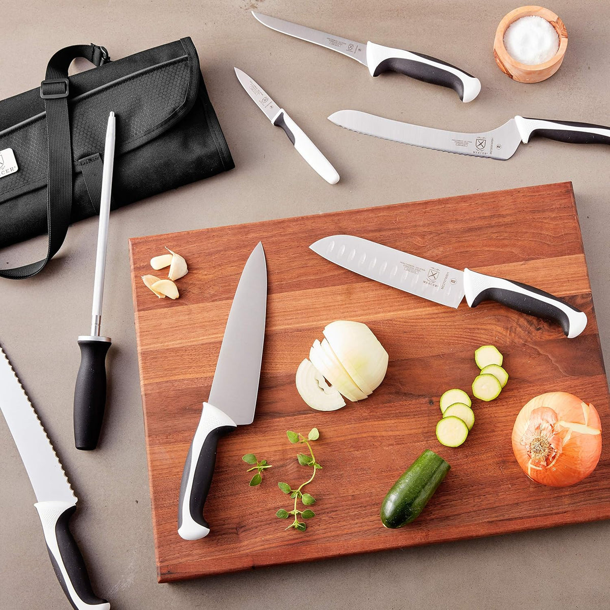Mercer Culinary M23860 Millennia Black Handle, 8.5-Inch Narrow, Fillet Knife - PuriLite