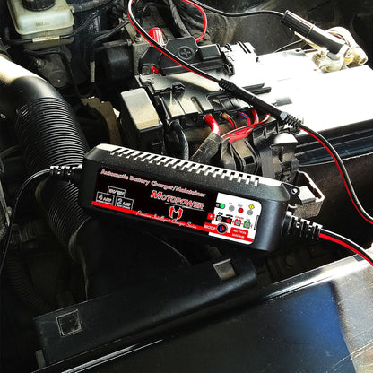MOTOPOWER MP00205A 12V 800mA Fully Automatic Battery Charger/Maintainer - PuriLite