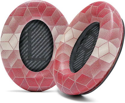 WC Wicked Cushions Upgraded Replacement Ear Pads for Bose QC35 & QC35ii (QuietComfort 35) Headphones & More - Softer Leather, Luxurious Memory Foam, Added Thickness, Extra Durability | Navy Tiger - PuriLite