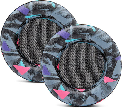 WC Upgraded Replacement Earpads for Corsair Virtuoso RGB Wireless Gaming Headset Made by Wicked Cushions | Improved Durability, Thickness, Softer Leather, and Sound Isolation | (90s Black) - PuriLite