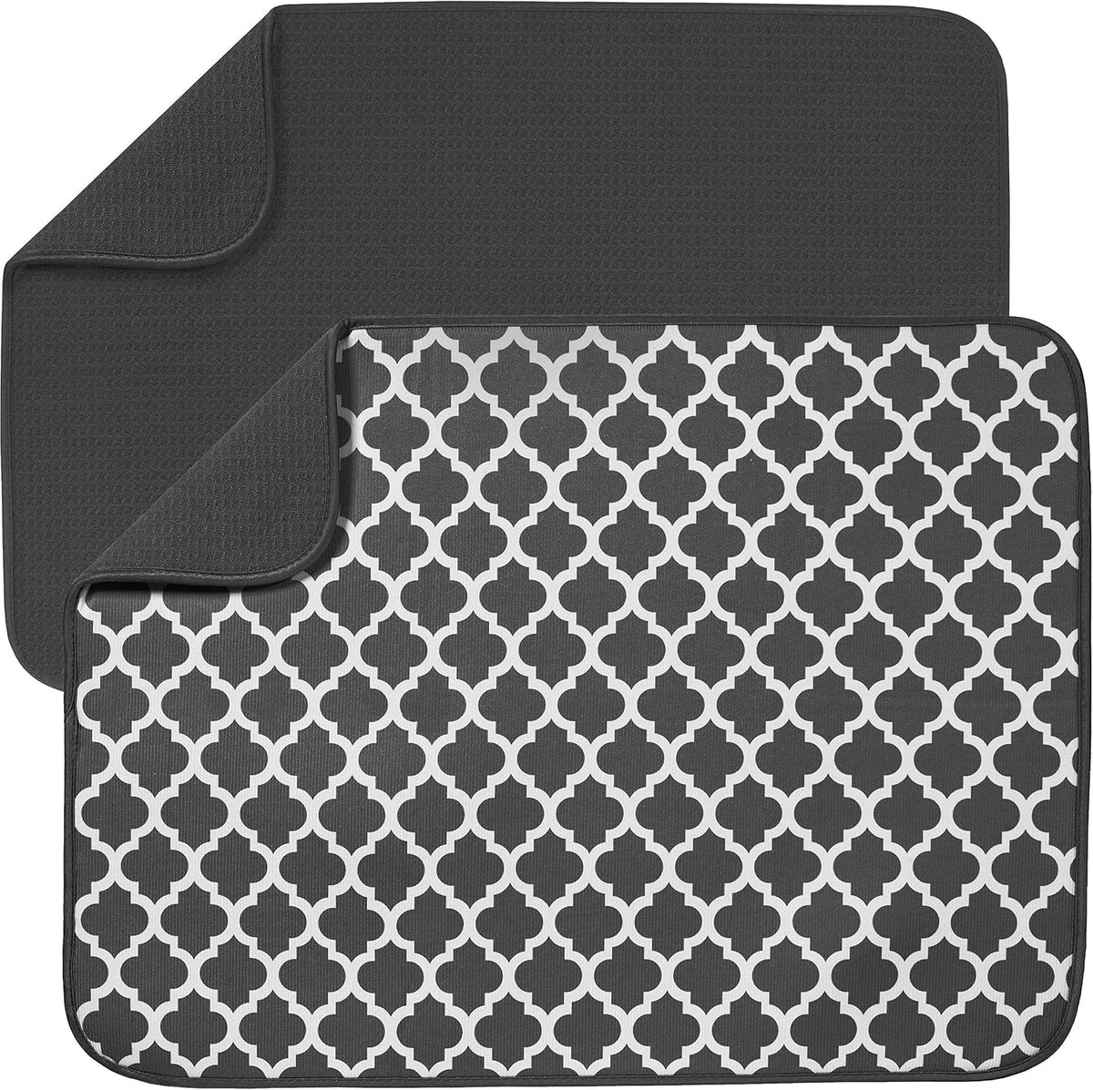 XL Microfiber Dish Drying Mat | Reversible Absorbent Kitchen Counter Drying Pad