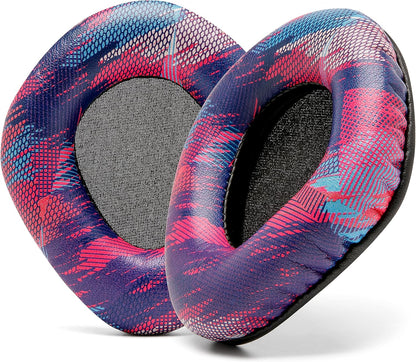 WC Upgraded Replacement Earpads for Corsair Void & Corsair Void Pro Wired & Wireless Gaming Headsets Made by Wicked Cushions | Improved Durability, Thickness, and Sound Isolation | (Speed Racer) - PuriLite