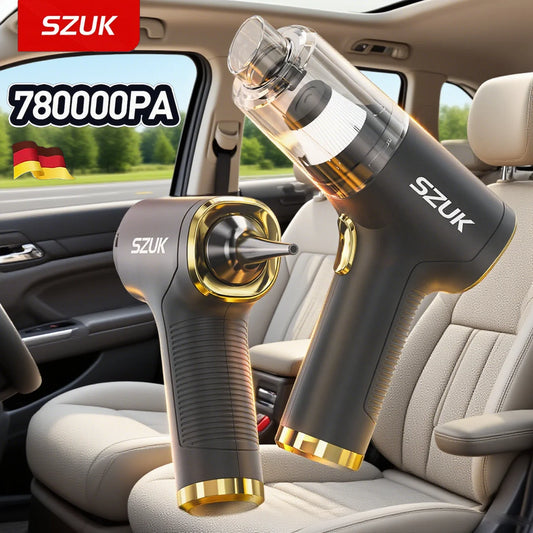SZUK Mini Car Vacuum Cleaner Powerful 780000PA Cordless Portable Vacuum Cleaner for Home Appliance Handheld Blower Car Cleaner - PuriLite