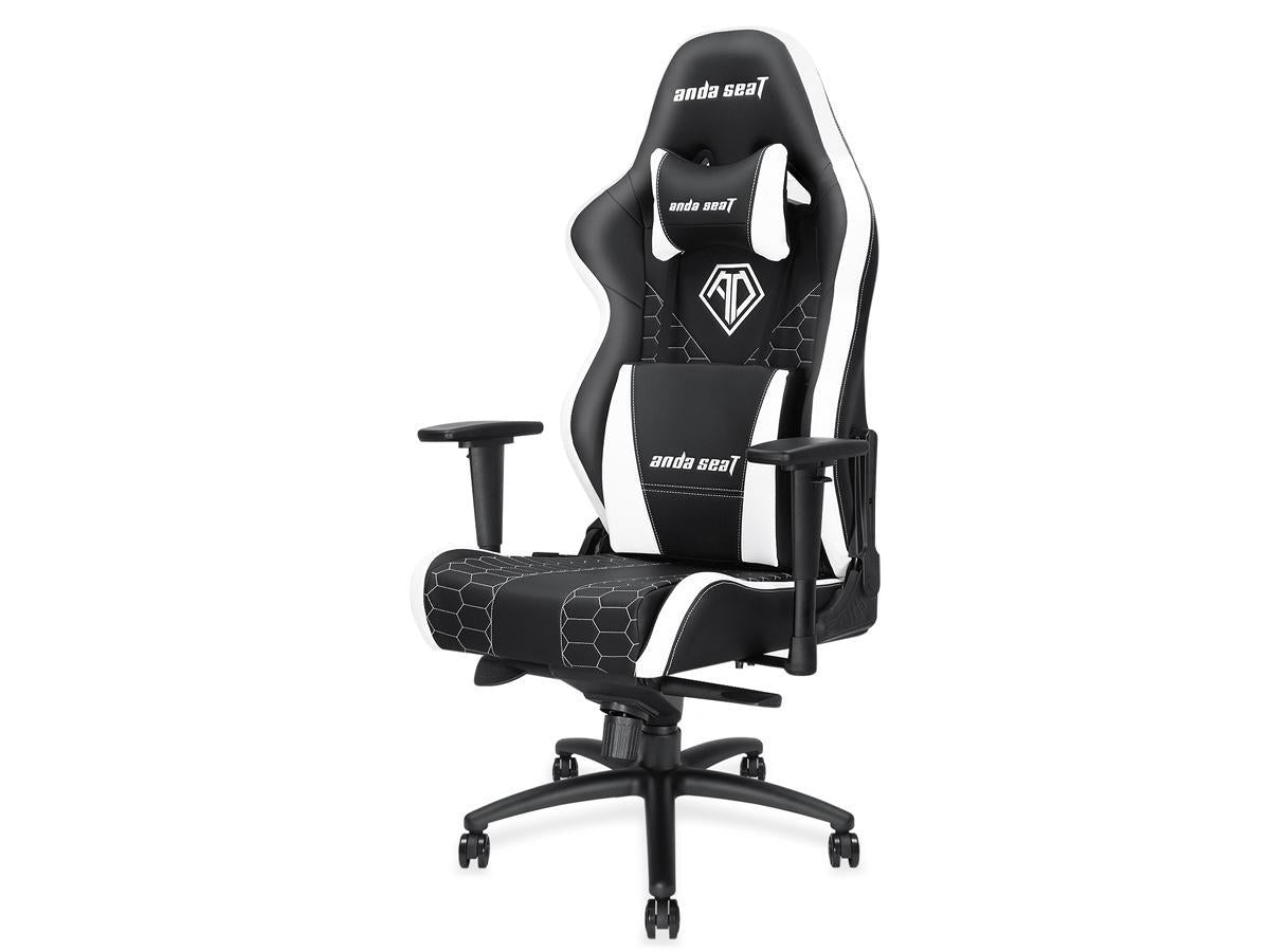 ANDA SEAT Spirit King Series Gaming Chair Black/White - PuriLite